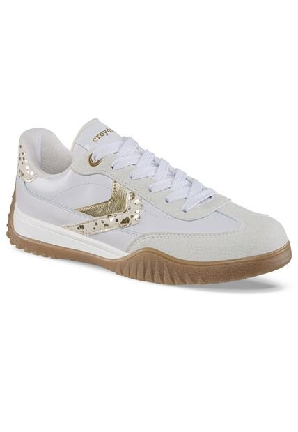 Tenis Urbanos Nerida Blanco-Oro Croydon Para Mujer