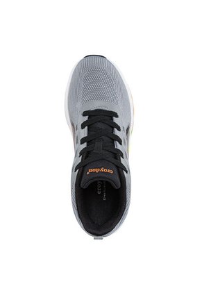 Tenis Running Bople Gris-Naranja Para Hombre Croydon