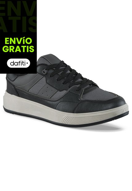 Tenis Urbanos Dusty Negro-Gris Croydon Para Hombre