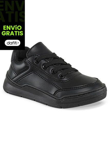 Tenis Colegio Roblo Negro Para Niño Y Niña Croydon