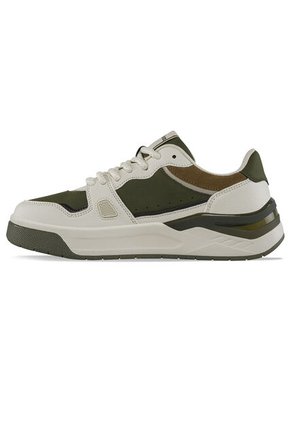 Tenis Urbanos Bavar Beige-Verde Croydon Para Hombre