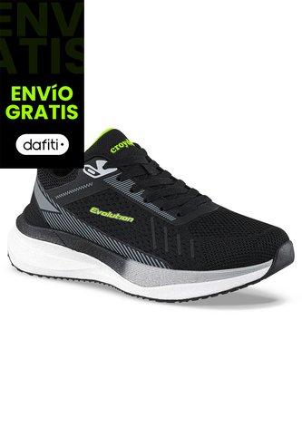 Tenis Running Forok Negro Croydon Para Hombre Croydon