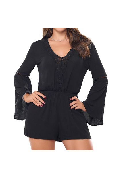 Enterizo Kendall Negro Para Mujer Croydon
