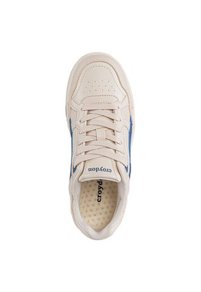 Tenis Urbanos Derme Beige-Azul Croydon Para Mujer