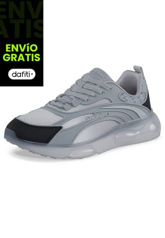 Tenis Running Bazef Gris Croydon Para Hombre Croydon