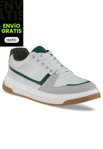 Tenis Urbanos Yorik Blanco-Verde Croydon Para Hombre Croydon