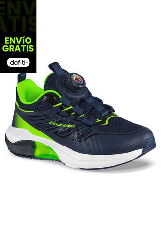 Tenis Running Furam Azul Osc Croydon Para Niño Croydon
