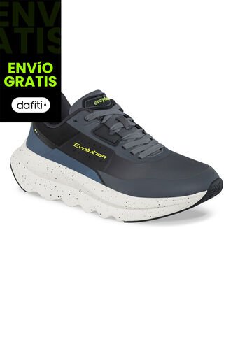 Tenis Running Shey Gris Osc-Negro Croydon Para Hombre Croydon