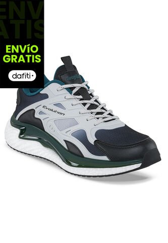 Tenis Running Mufos Blanco-Negro Croydon Para Hombre Croydon