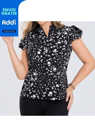 Blusa Alessandra Negro Croydon Para Mujer Croydon