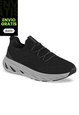 Tenis Para Caminar Sefican Negro Croydon Para Hombre Croydon