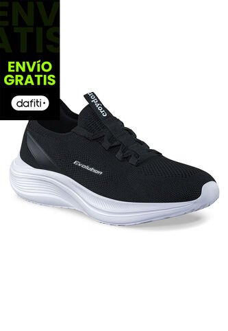 Tenis Para Caminar Vorinux Negro-Blanco Croydon Para Hombre Croydon