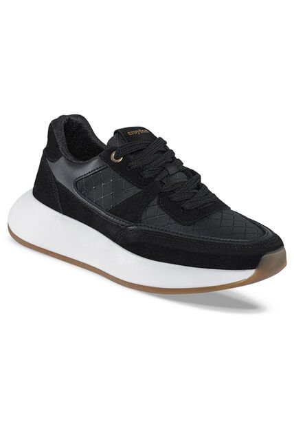 Tenis Urbanos Xanthee Negro Croydon Para Mujer