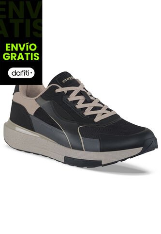 Tenis Urbanos Fytep Negro-Gris Croydon Para Hombre Croydon