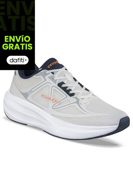 Tenis Running Qejoy Blanco Croydon Para Hombre