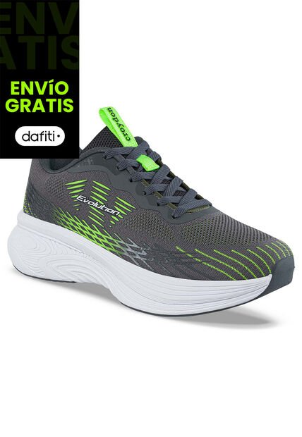 Tenis Running Trepof Gris Croydon Para Hombre
