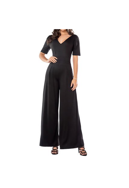 Enterizo Luisa Negro Para Mujer Croydon