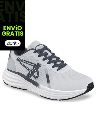 Tenis Running Rezon Blanco-Gris Croydon Para Hombre Croydon