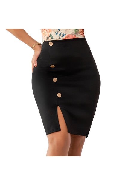 Falda Elvy Negro Para Mujer Croydon