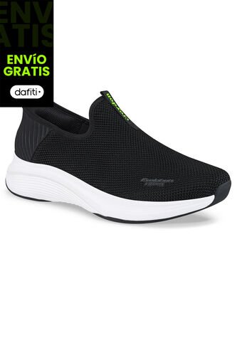 Tenis Para Caminar Temis Negro-Blanco Croydon Para Hombre Croydon