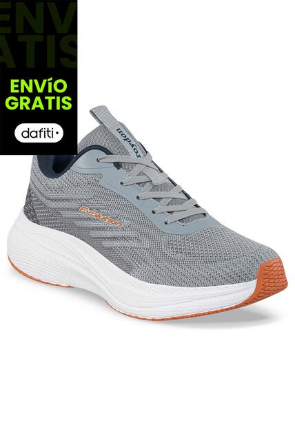 Tenis Running Yebar Gris Croydon Para Hombre
