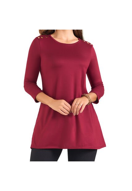 Vestido Paulete Vino Para Mujer Croydon