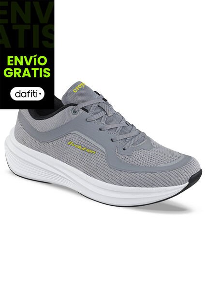 Tenis Running Nock Gris Croydon Para Hombre