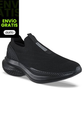 Tenis Para Caminar Zafali Negro-Negro Croydon Para Hombre Croydon