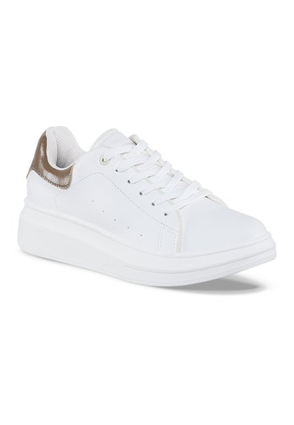 Tenis Urbanos Euforia Blanco-Café Croydon Para Mujer