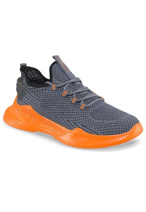 Tenis Running Wuwa Gris-Naranja Para Hombre Croydon