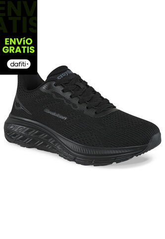 Tenis Running Datil Negro-Negro Croydon Para Hombre Croydon