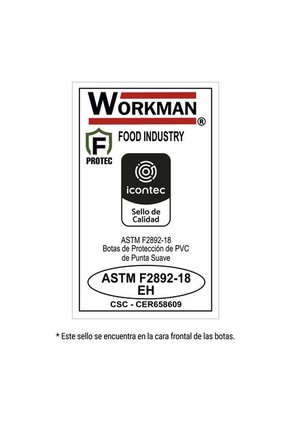 Botas Workman Alta Food Ind Blanco Para Hombre Croydon