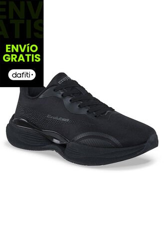 Tenis Running Zacol Negro-Negro Croydon Para Hombre Croydon