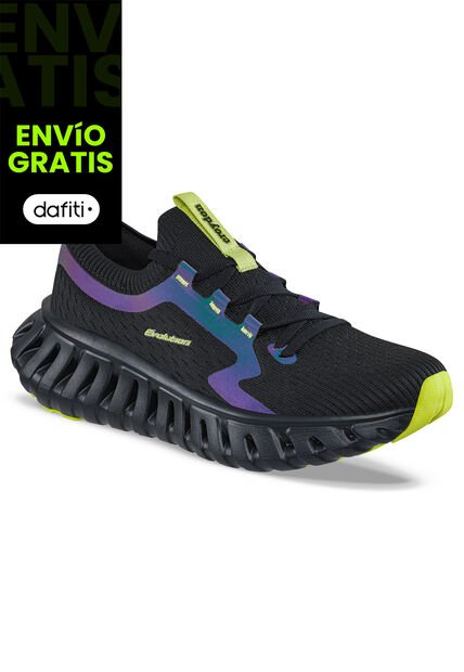 Tenis Running Saraz Negro Croydon Para Hombre