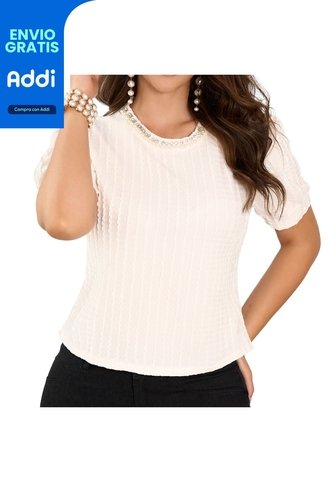 Blusa Amal Blanco Croydon Para Mujer Croydon