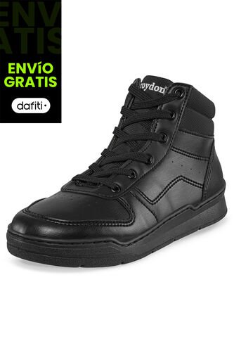 Tenis Colegio Roblo Bota Jr-2 Negro Croydon Para Niño Y Niña Croydon