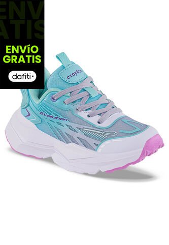 Tenis Running Mupira Azul-Lila Croydon Para Niña Croydon