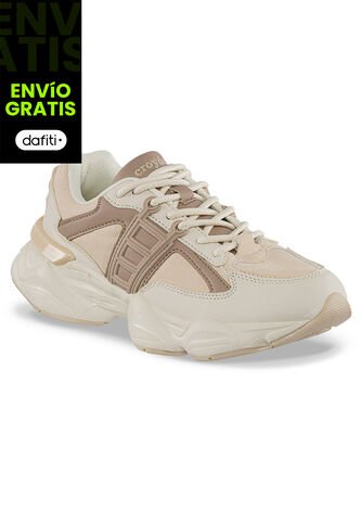 Tenis Urbanos Nado Beige-Beige Croydon Para Mujer Croydon
