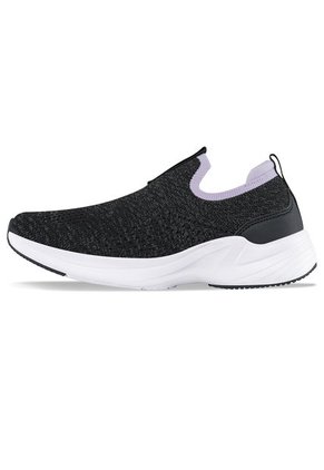Tenis Running Anylar Negro-Lila Para Mujer Croydon