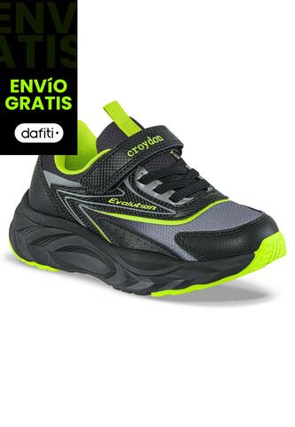 Tenis Running Repal Negro Croydon Para Niño Croydon