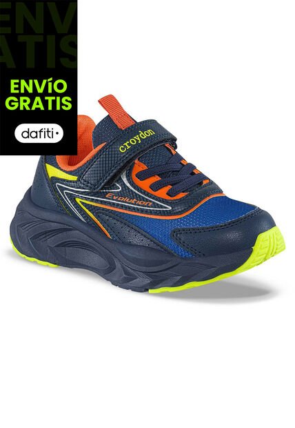 Tenis Running Repal Azul Osc Croydon Para Niño
