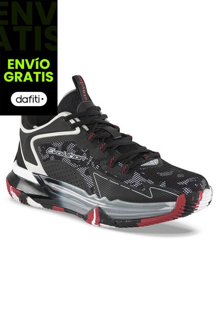 Tenis Basketball Parpa Negro Croydon Para Hombre