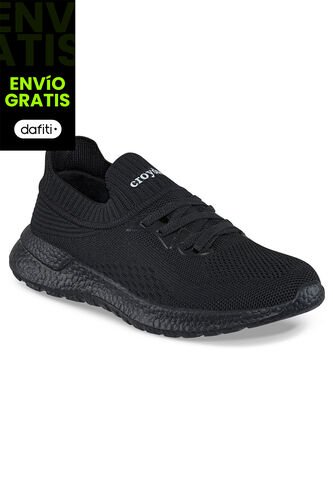 Tenis Para Caminar Azaley Negro-Negro Croydon Para Mujer Croydon