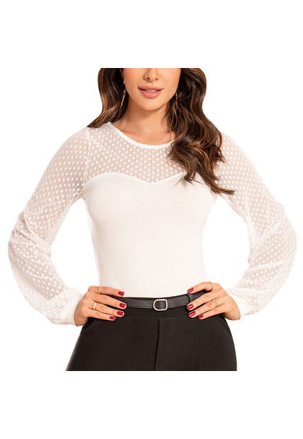 Blusa Celia Blanco Para Mujer Croydon