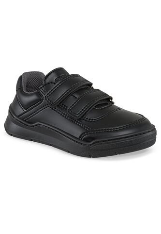 Tenis Colegio Roblo Velcro Negro Para Niño Y Niña Croydon Croydon