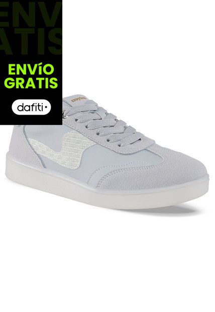 Tenis Urbanos Brendha Gris-Plata Croydon Para Mujer