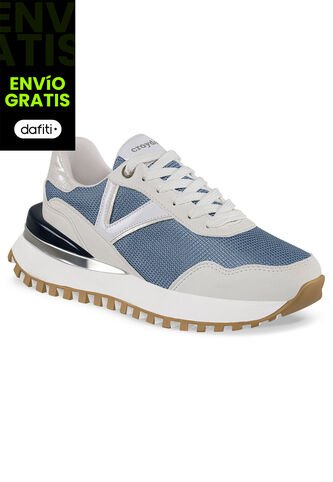 Tenis Urbanos Fiorela Azul Croydon Para Mujer Croydon
