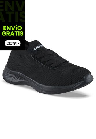 Tenis Para Caminar Stash Negro-Negro Croydon Para Mujer Croydon
