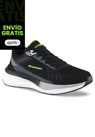 Tenis Running Forok Negro Croydon Para Hombre Croydon