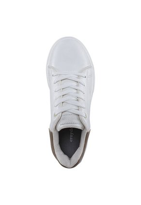 Tenis Urbanos Euforia Blanco-Café Croydon Para Mujer